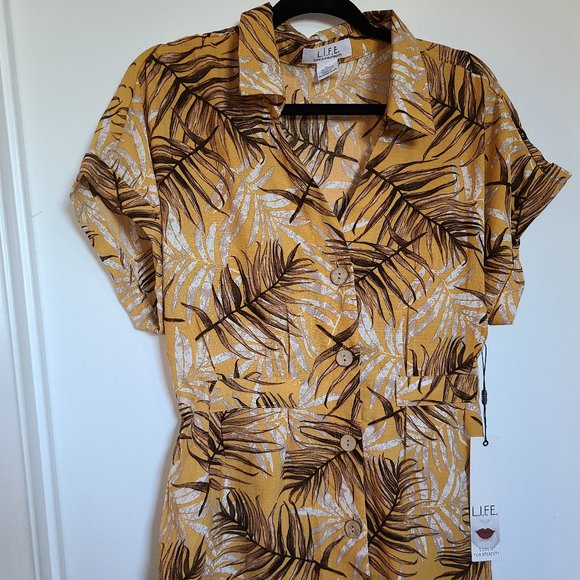 Floral Button Down Blouse - Picture 1 of 7